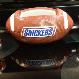 Snickers football Candy bar bowl dish